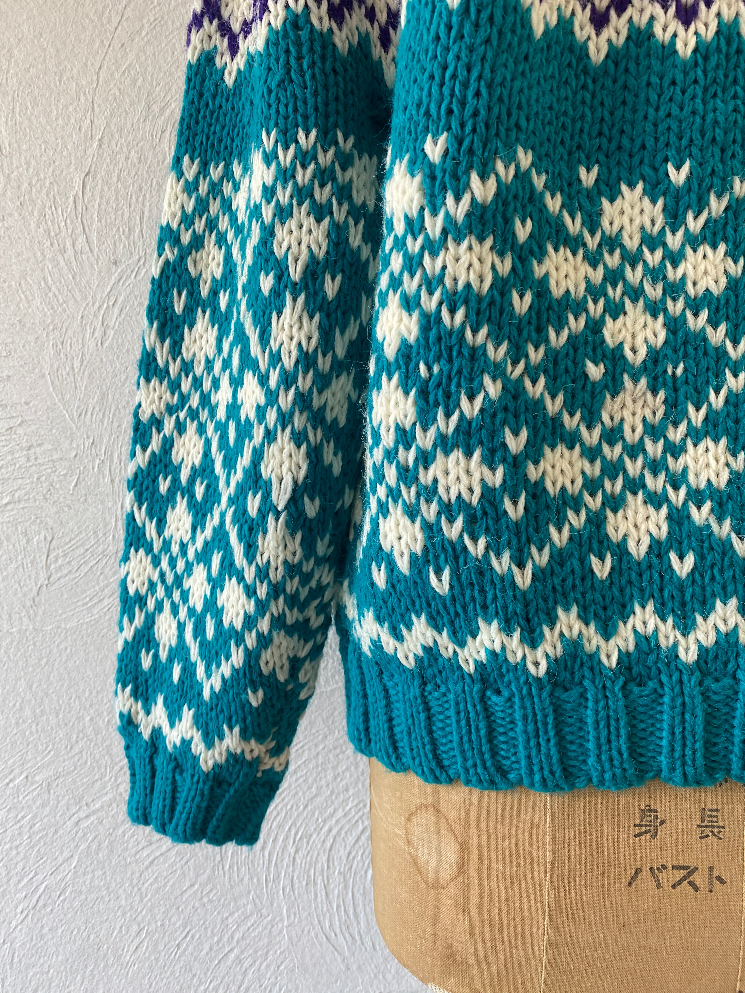 emerald hand knit