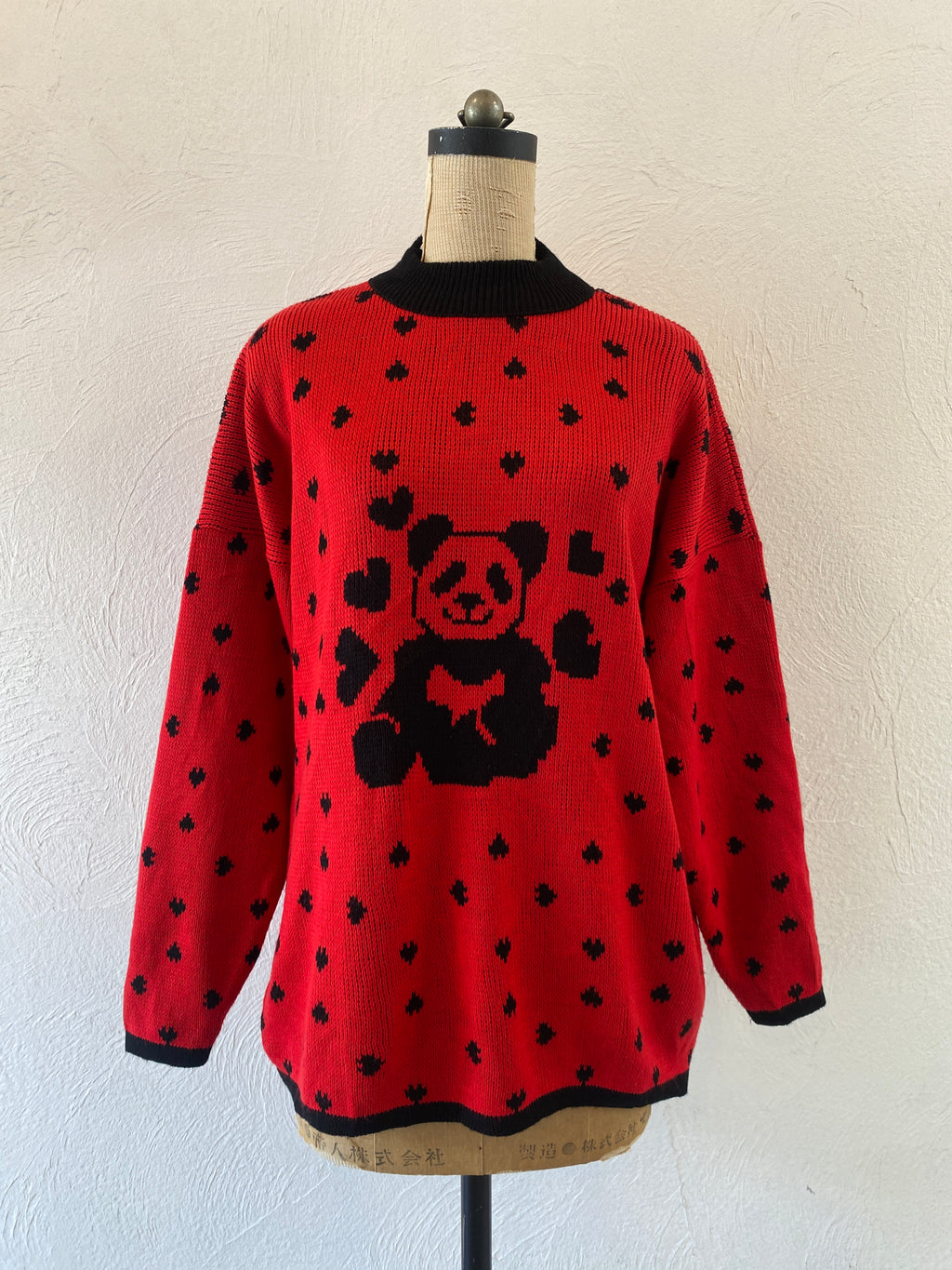 heart panda sweater