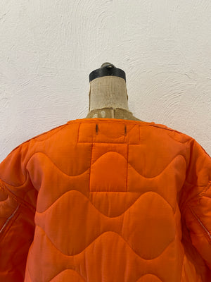 orange quilting liner jacket