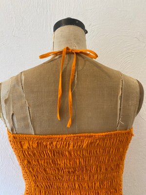 cotton knit bustier