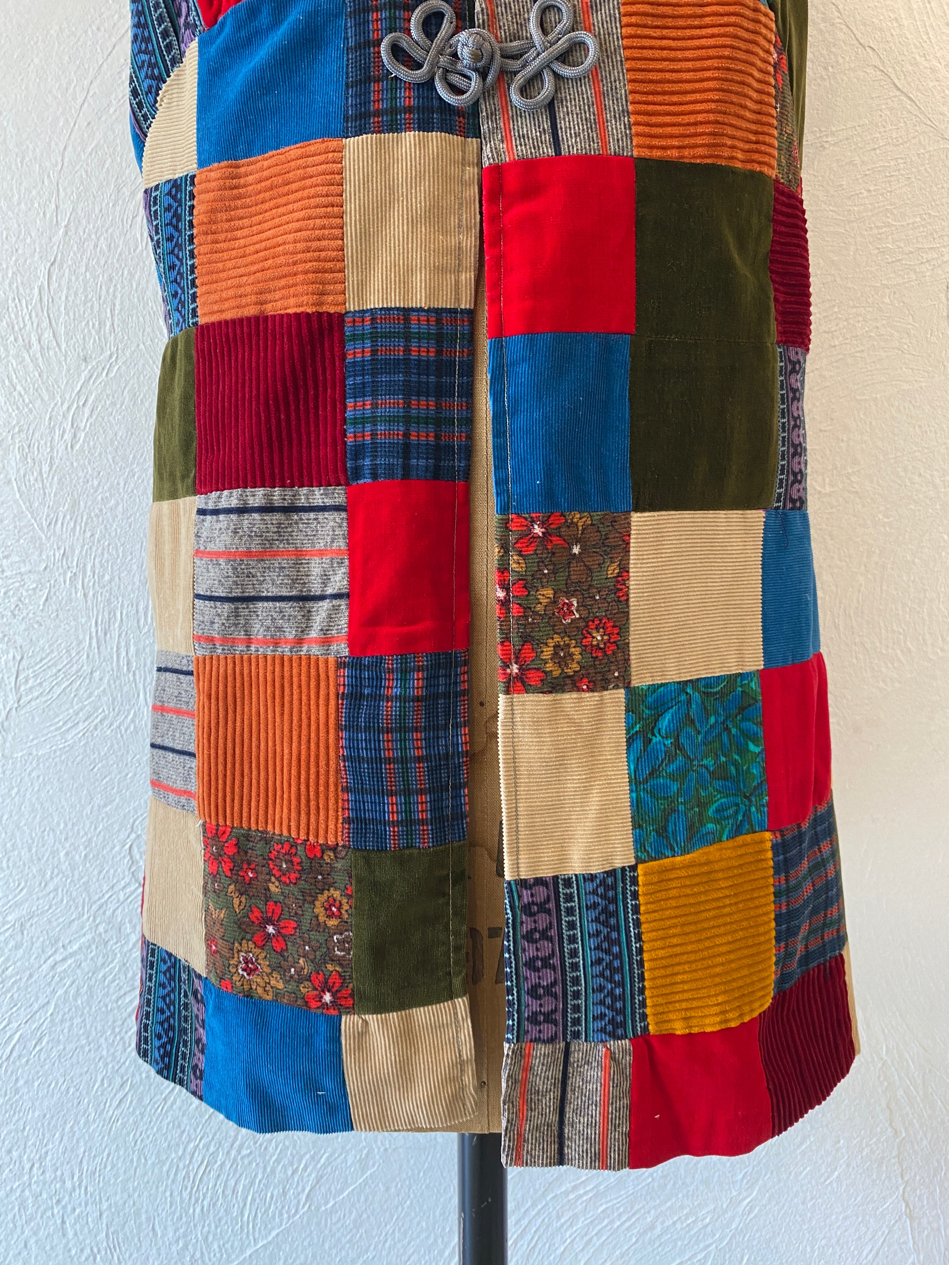 patchwork china vest