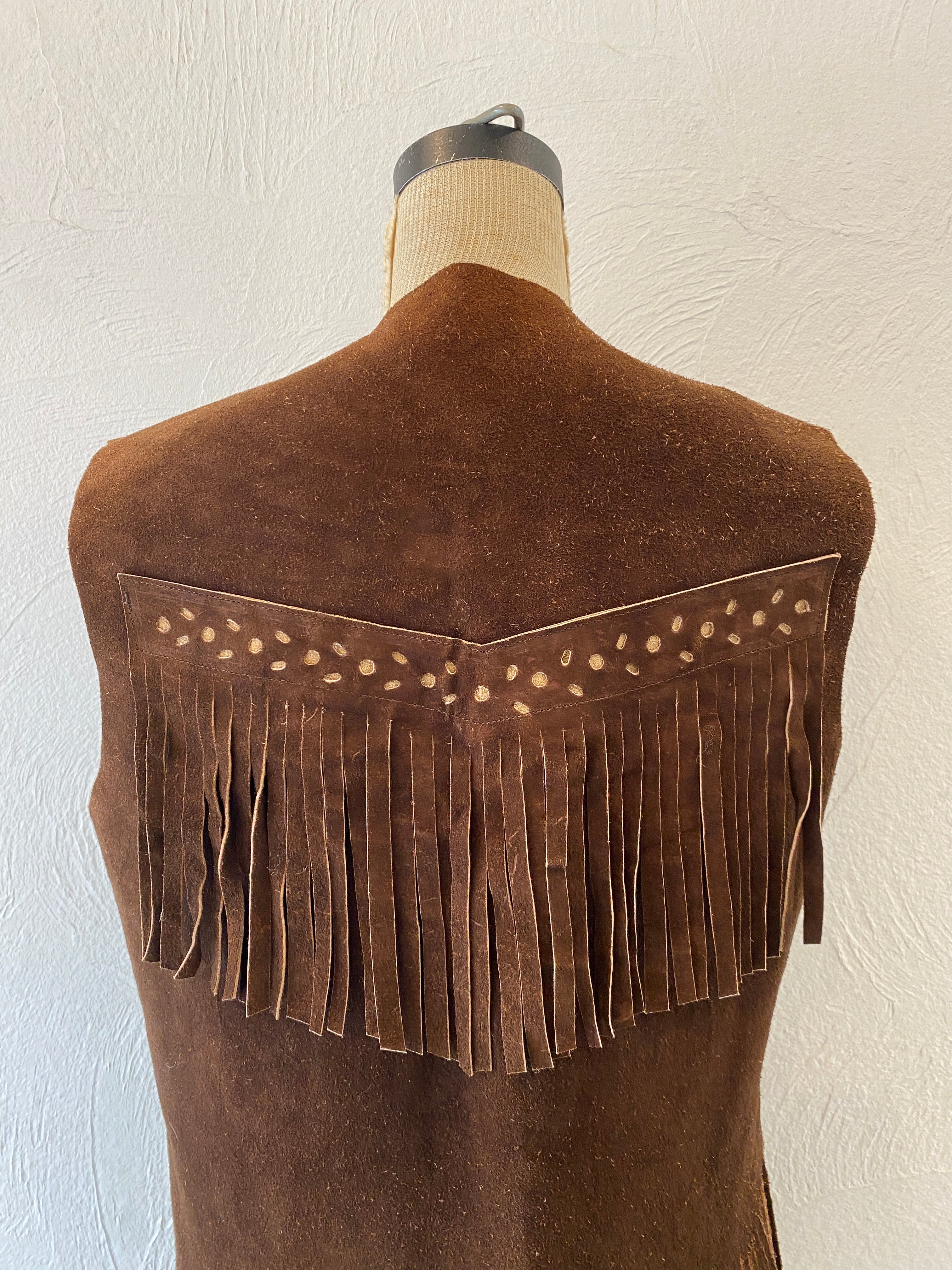 leather fringe vest