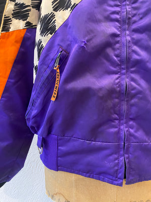 murasaki checker blouson