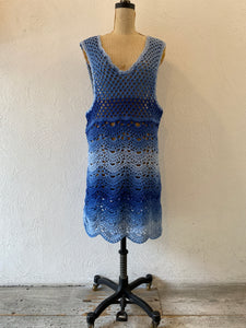 gradation knit dress