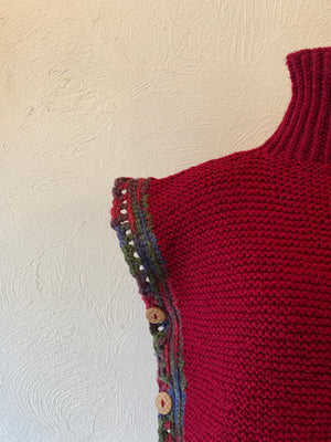 hand knit vest