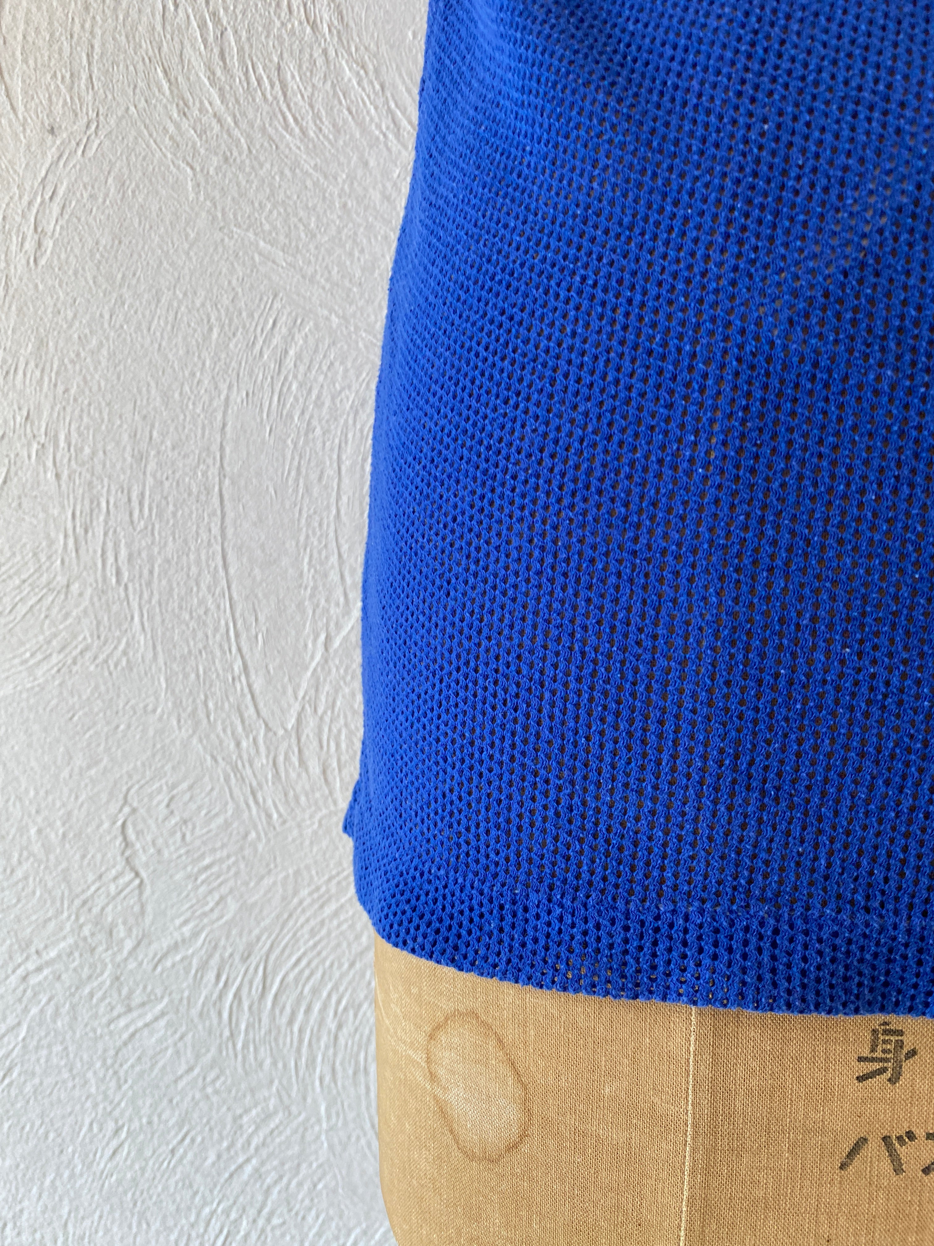 blue mesh tank