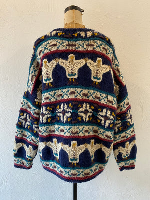 oversize hand knit