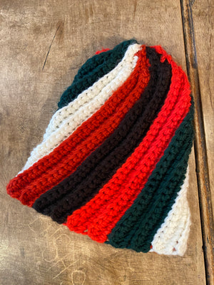 spiral stripe knit cap