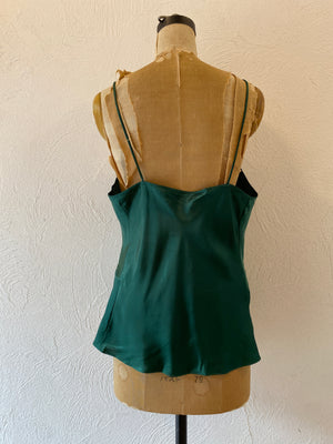 green lace camisole