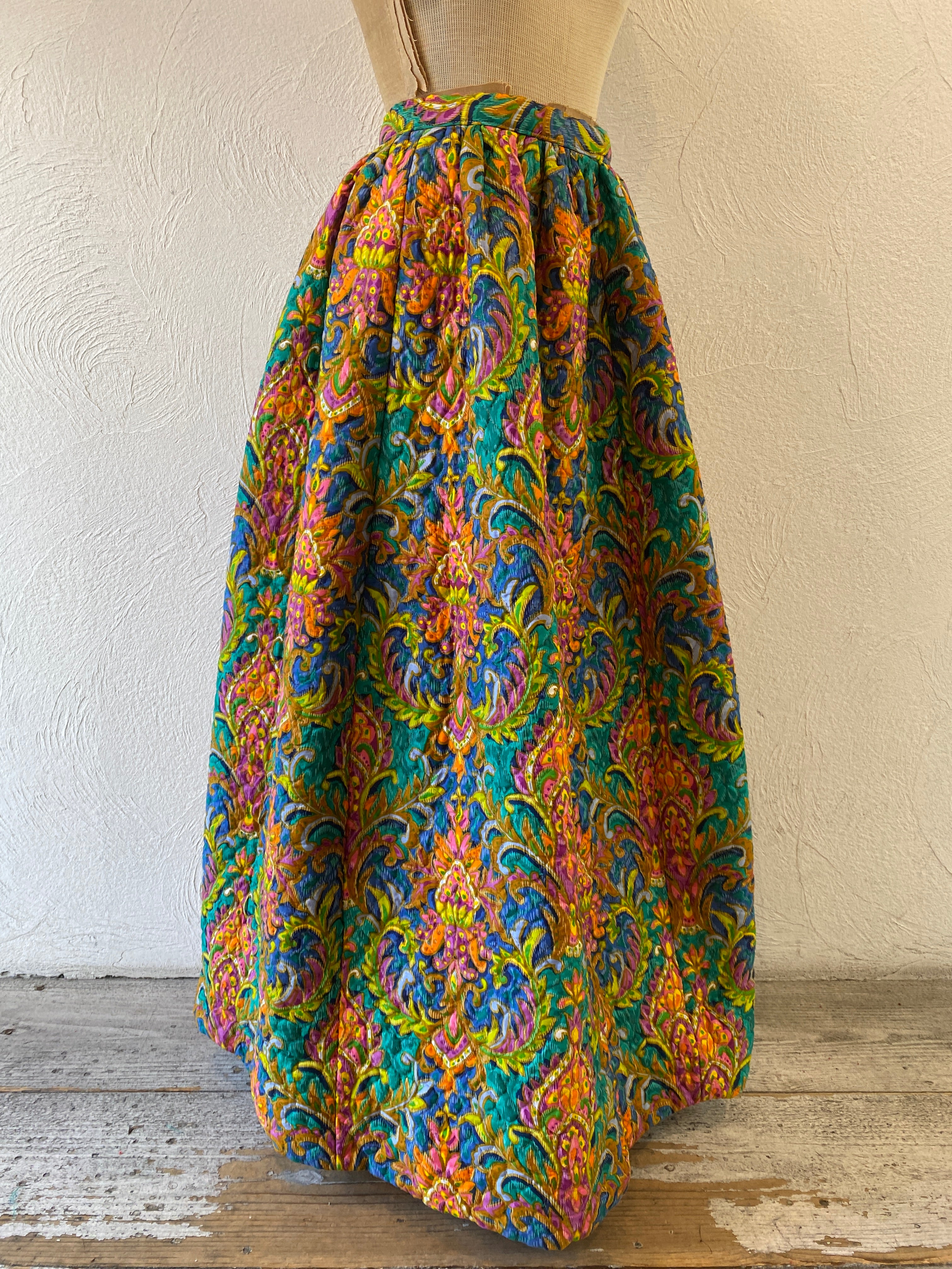 vintage quilt skirt