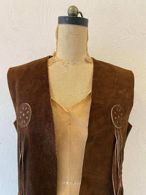 leather fringe vest