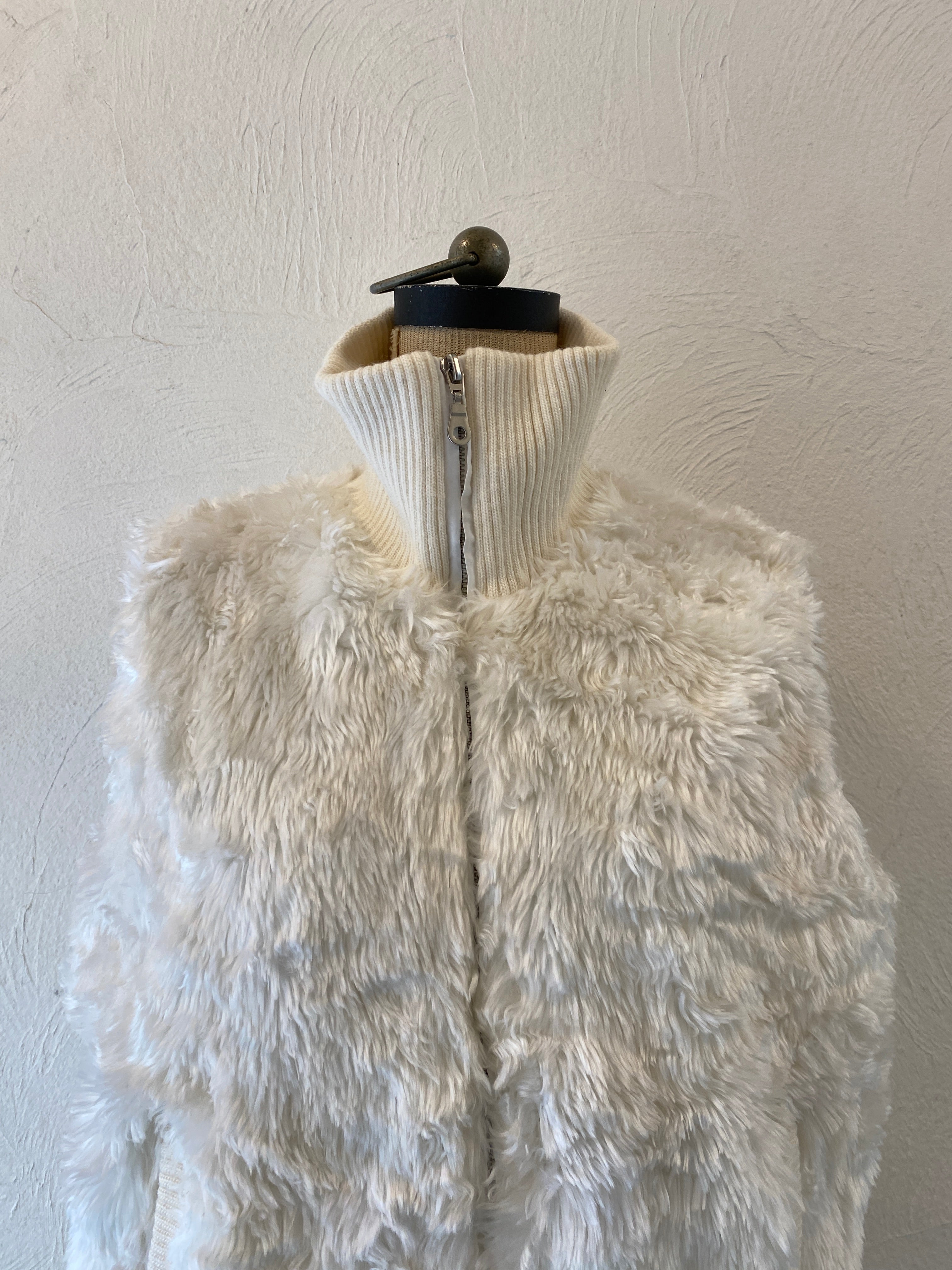 fur rib vest