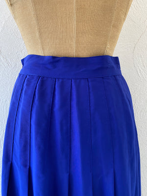 bi-color pleats skirt