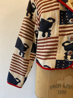 cow pattern jacket