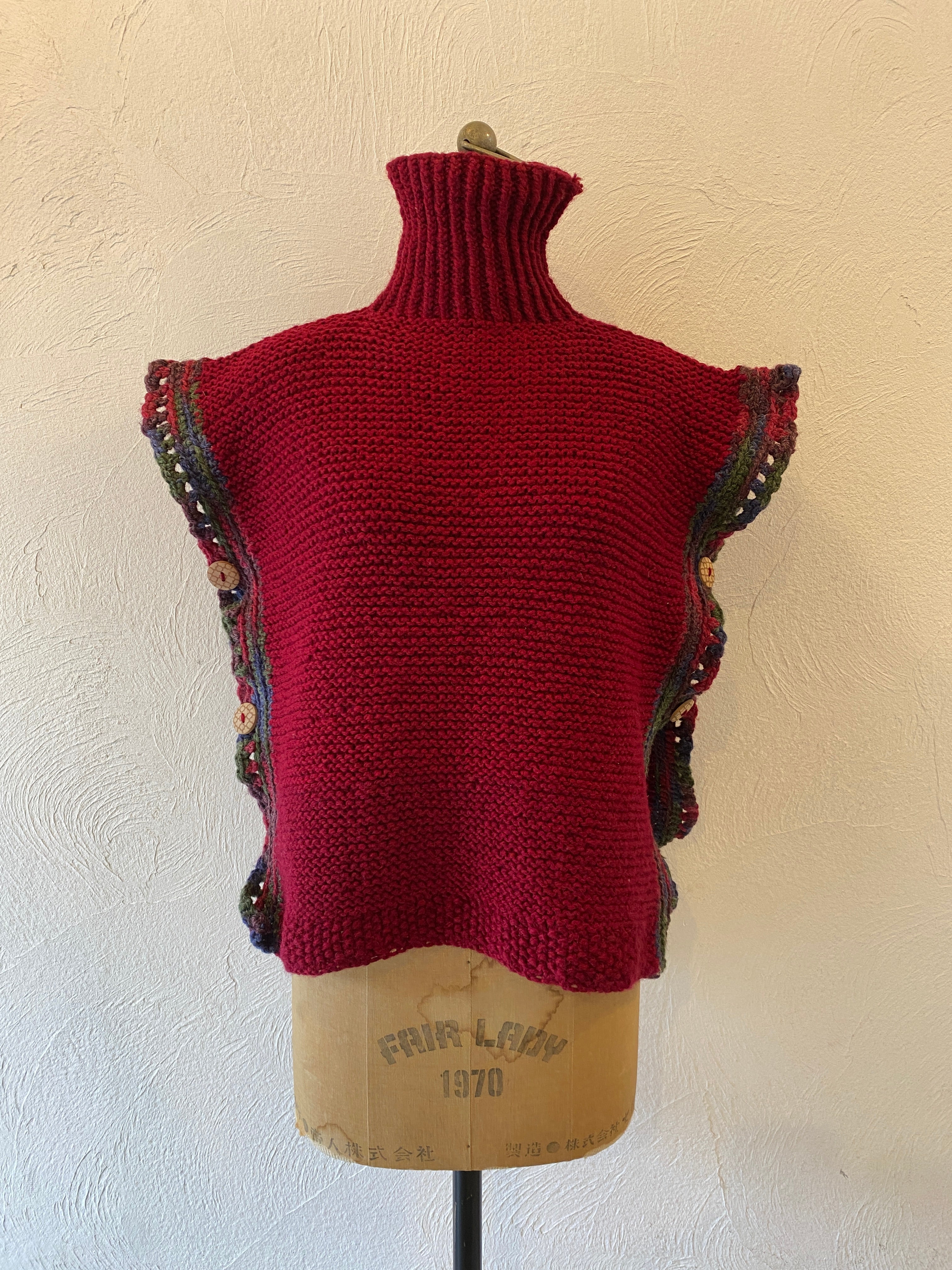 hand knit vest