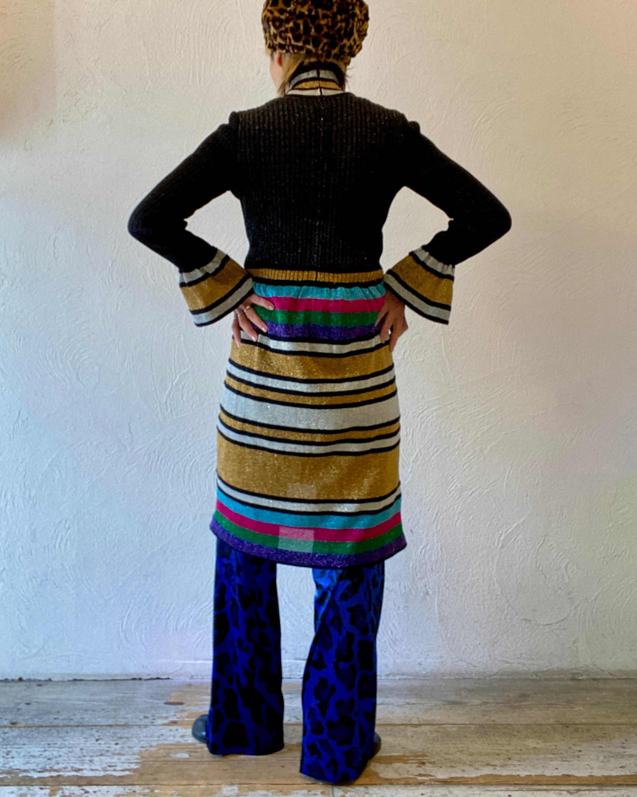 metallic border  dress