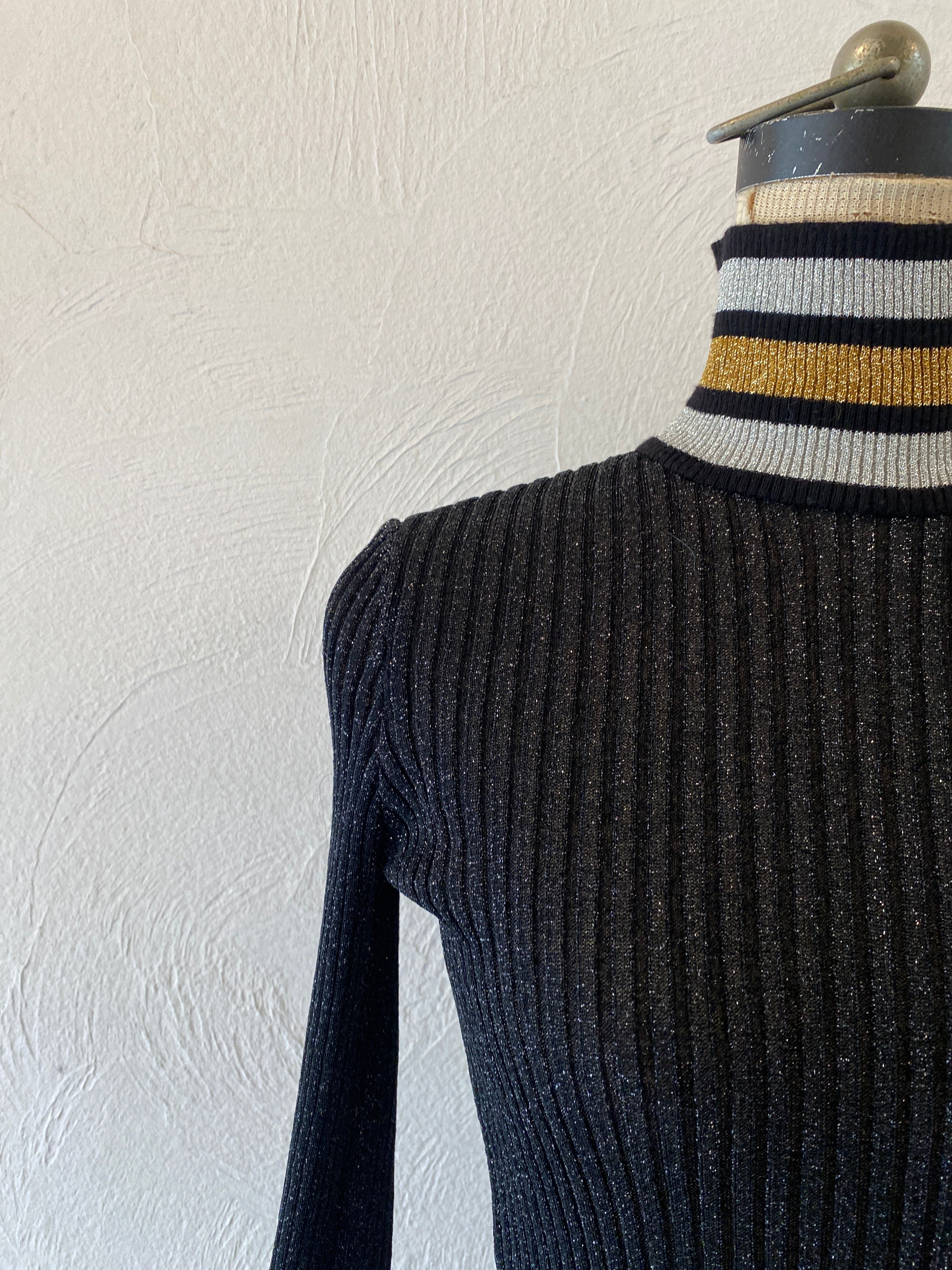 metallic border  dress