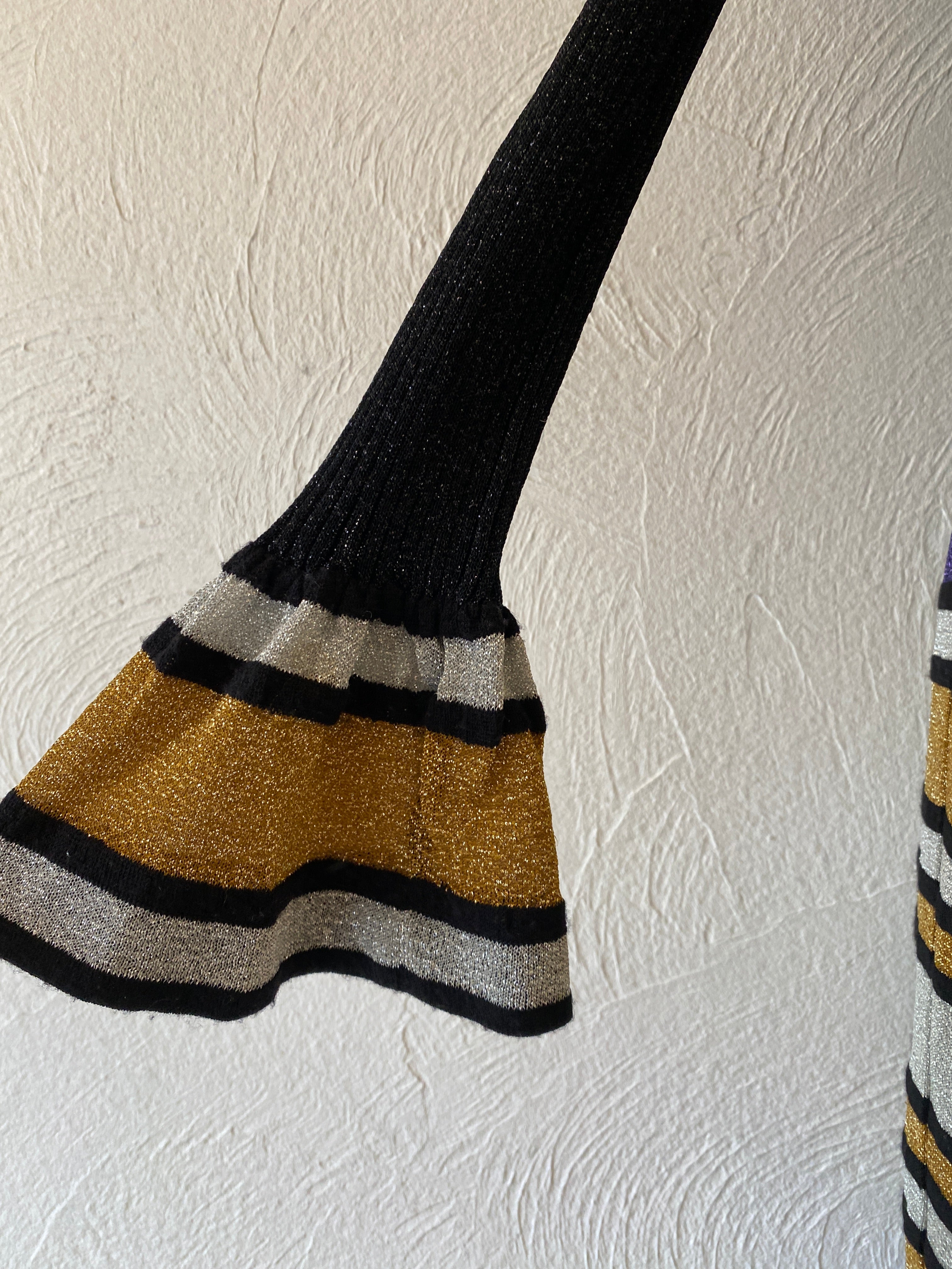 metallic border  dress