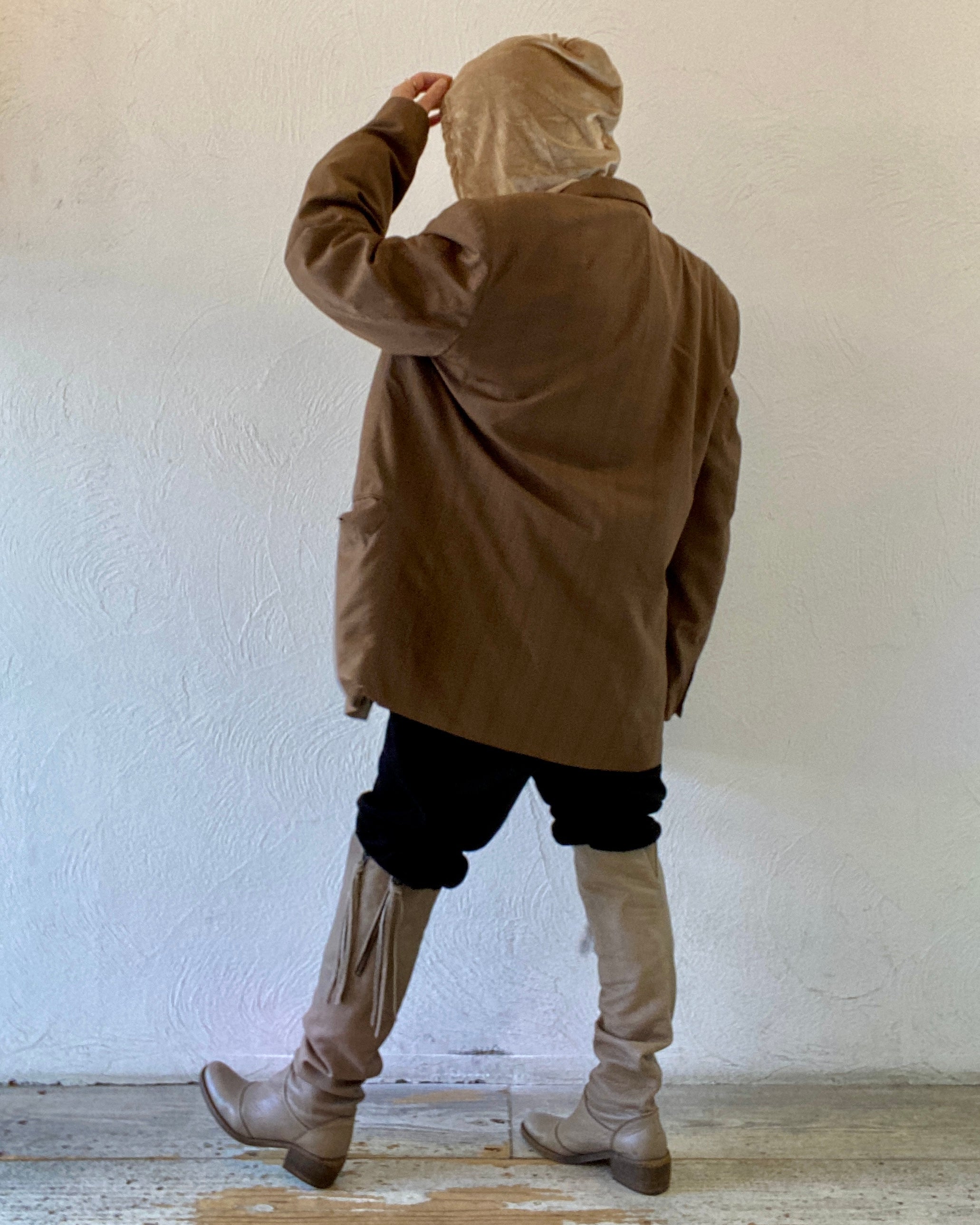 oversize brown jacket