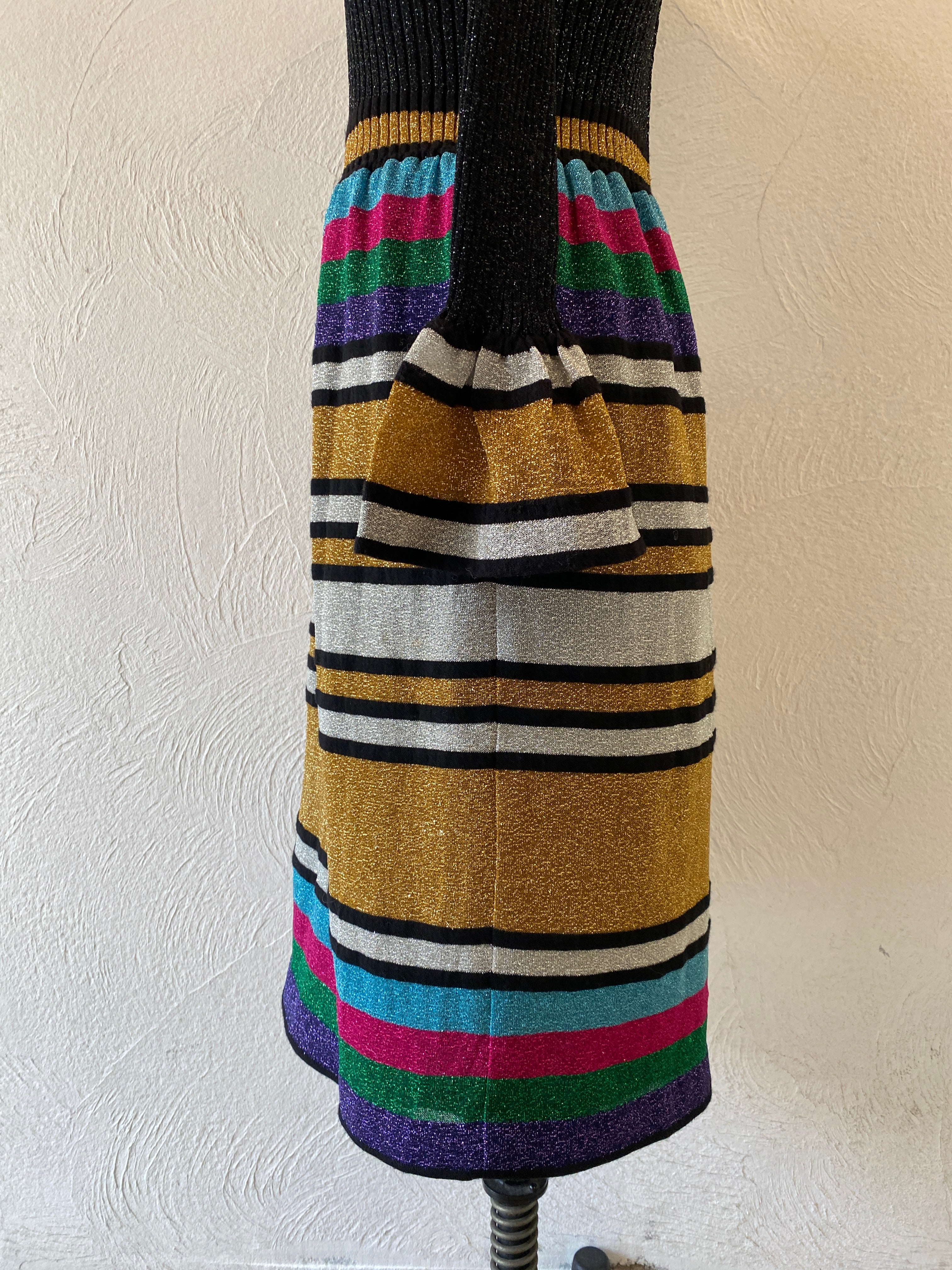 metallic border  dress