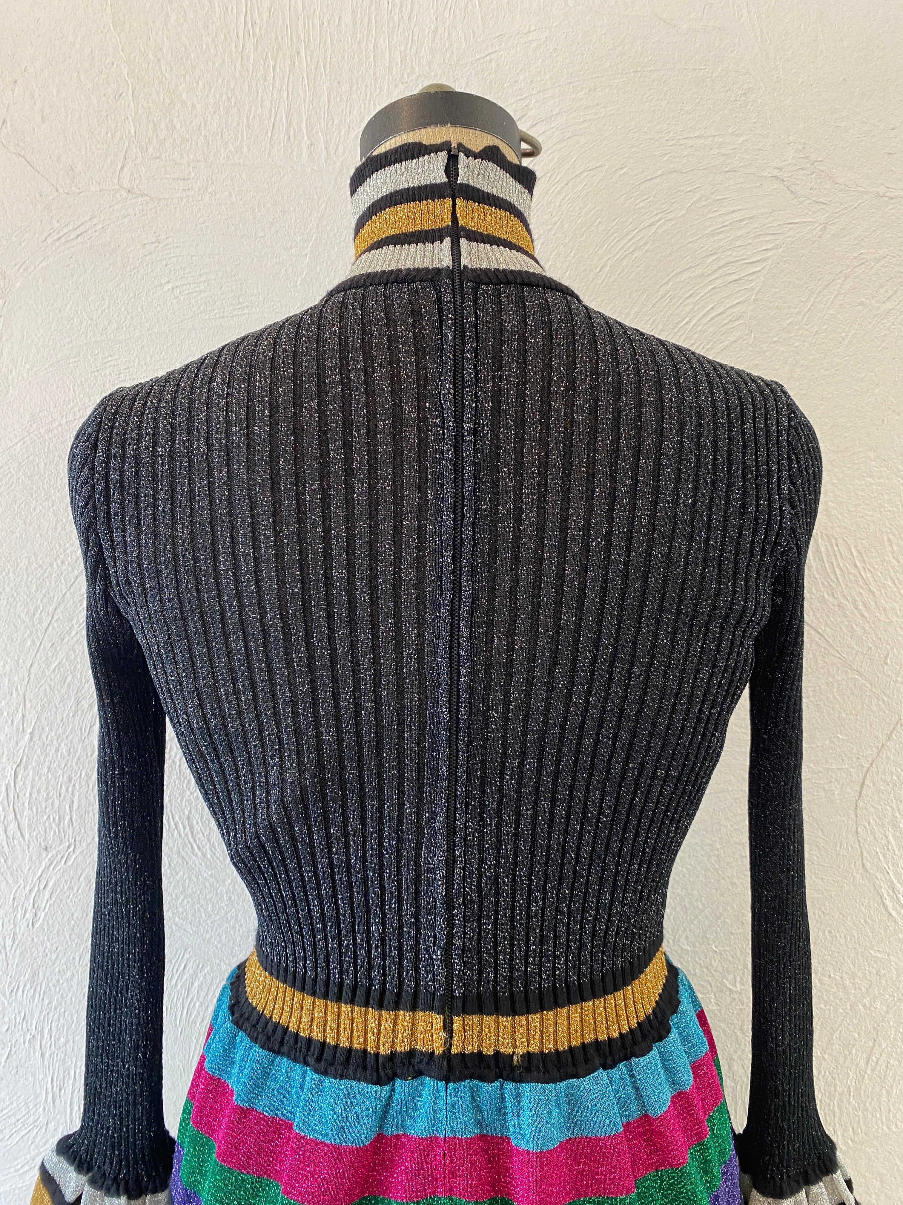 metallic border  dress