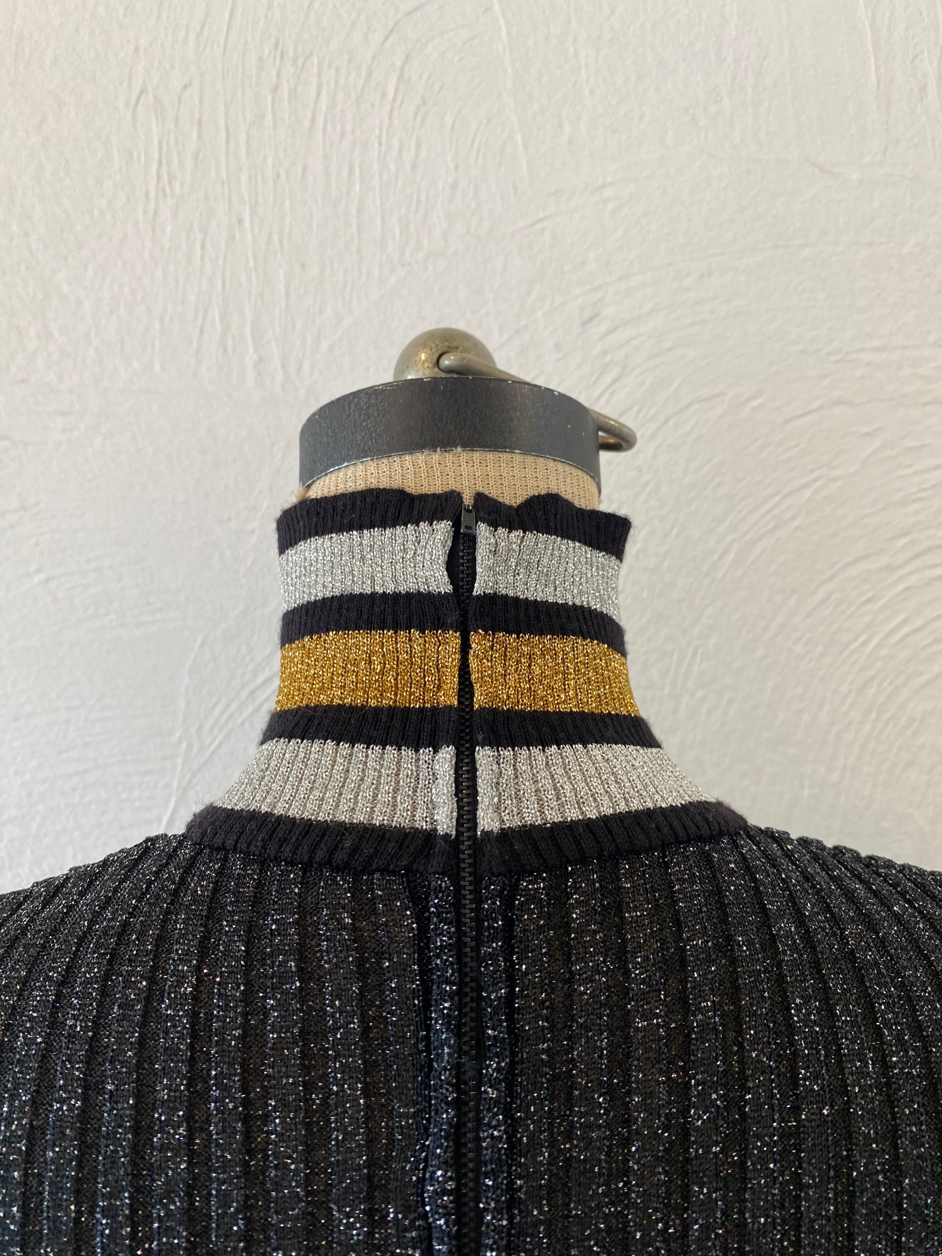 metallic border  dress