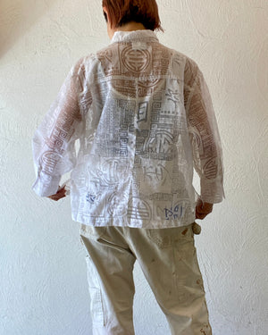 china pattern through shirt