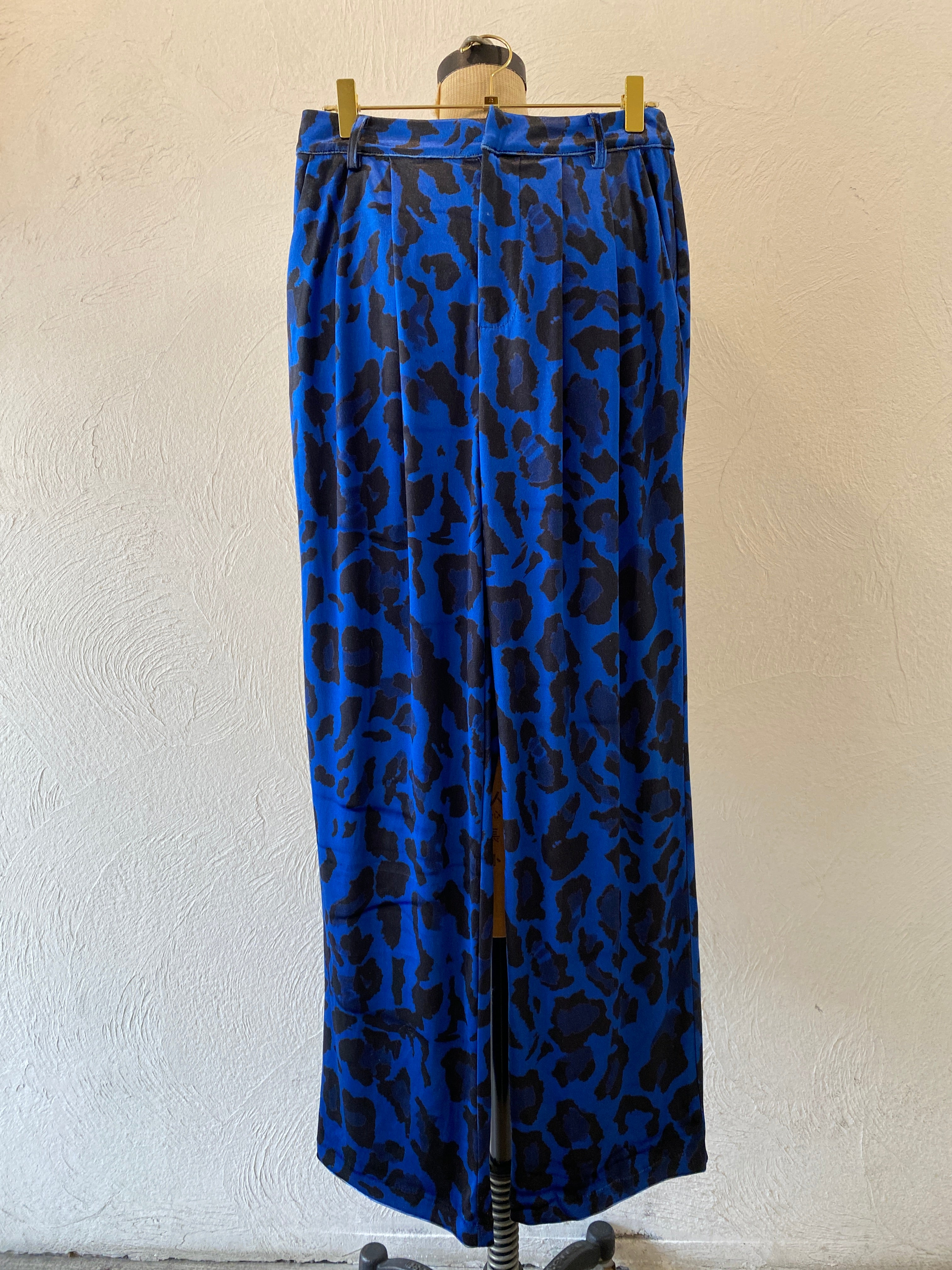 velour leopard pants