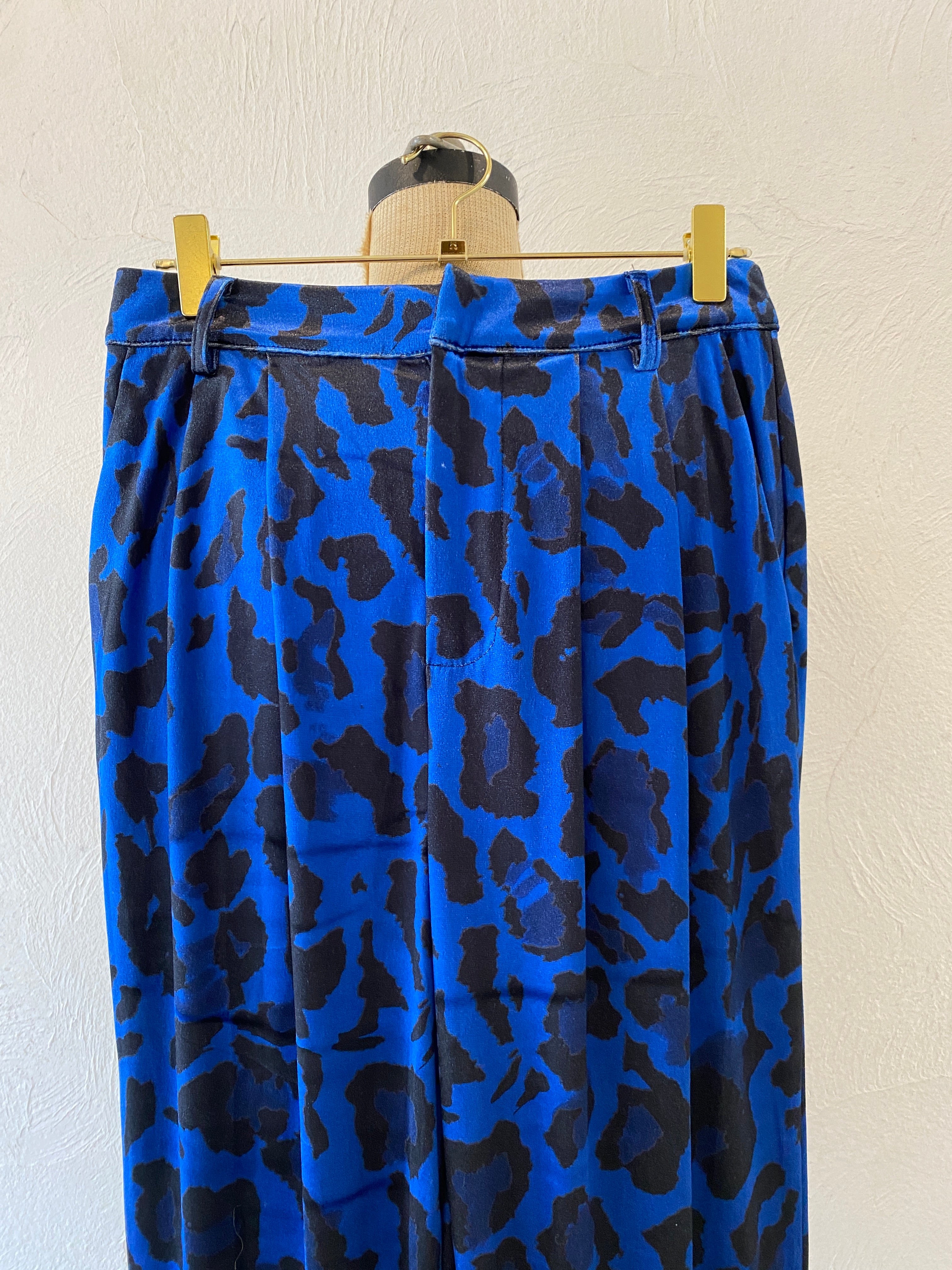 velour leopard pants