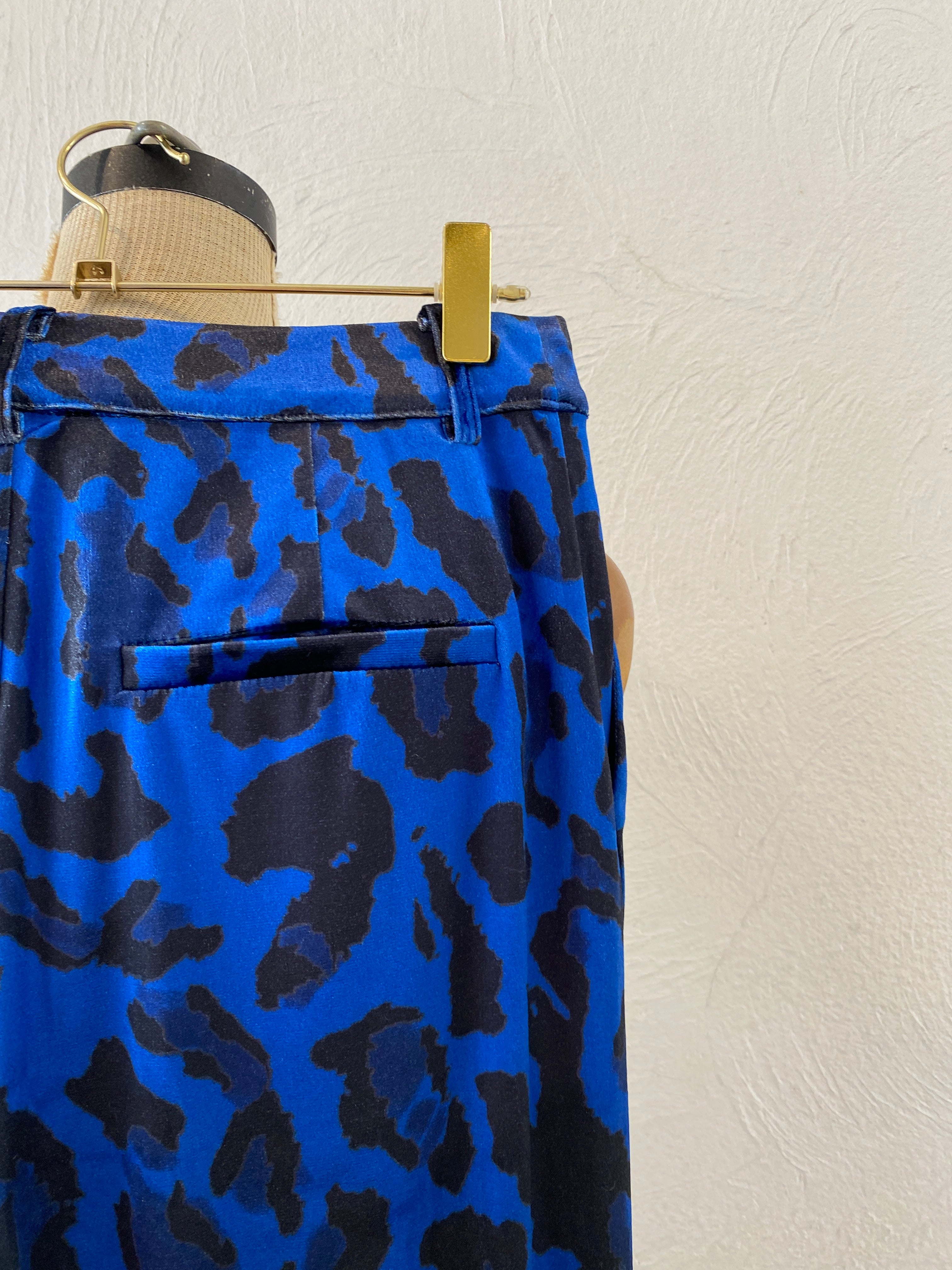 velour leopard pants