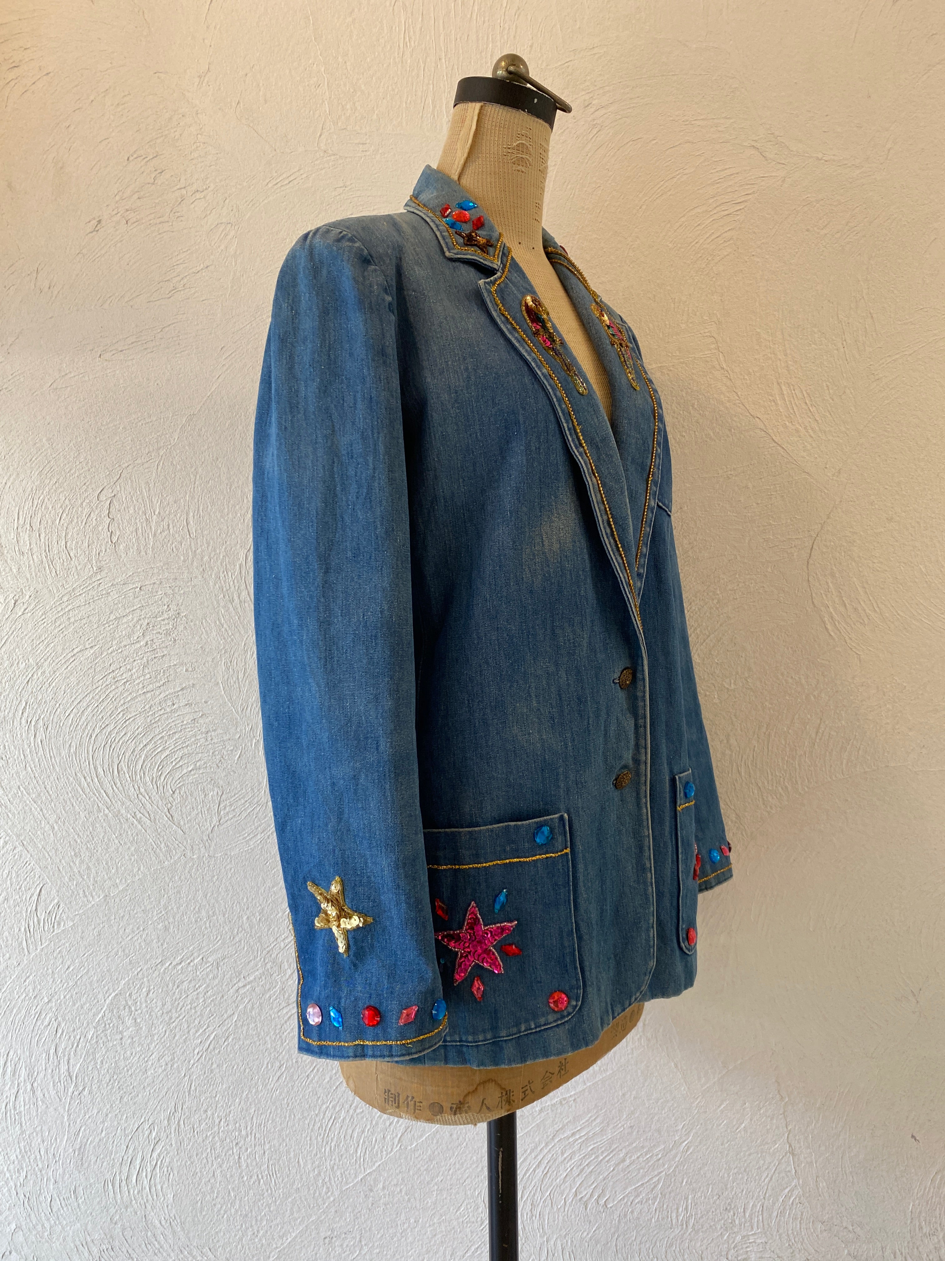 star spangle denim jacket