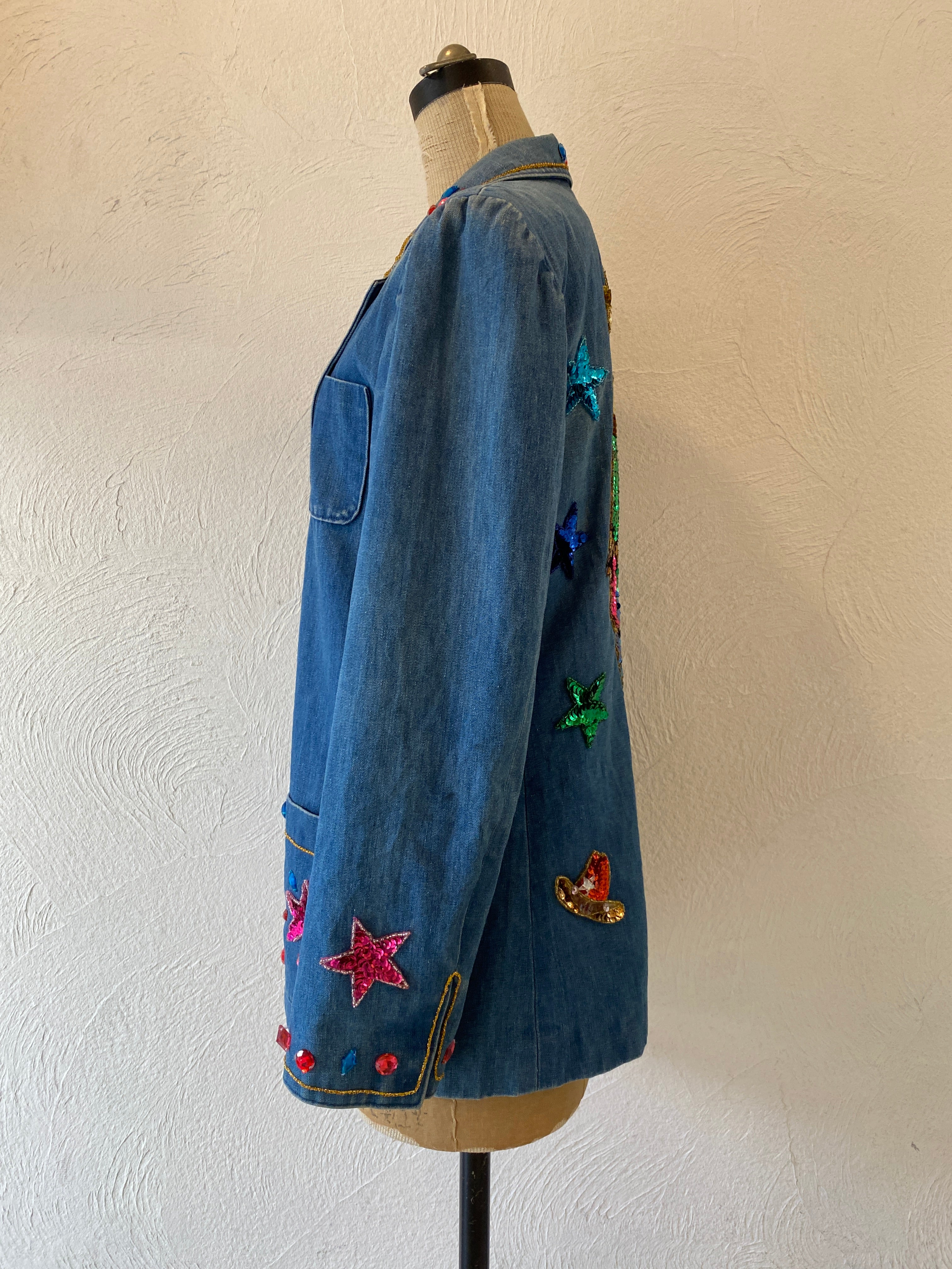 star spangle denim jacket