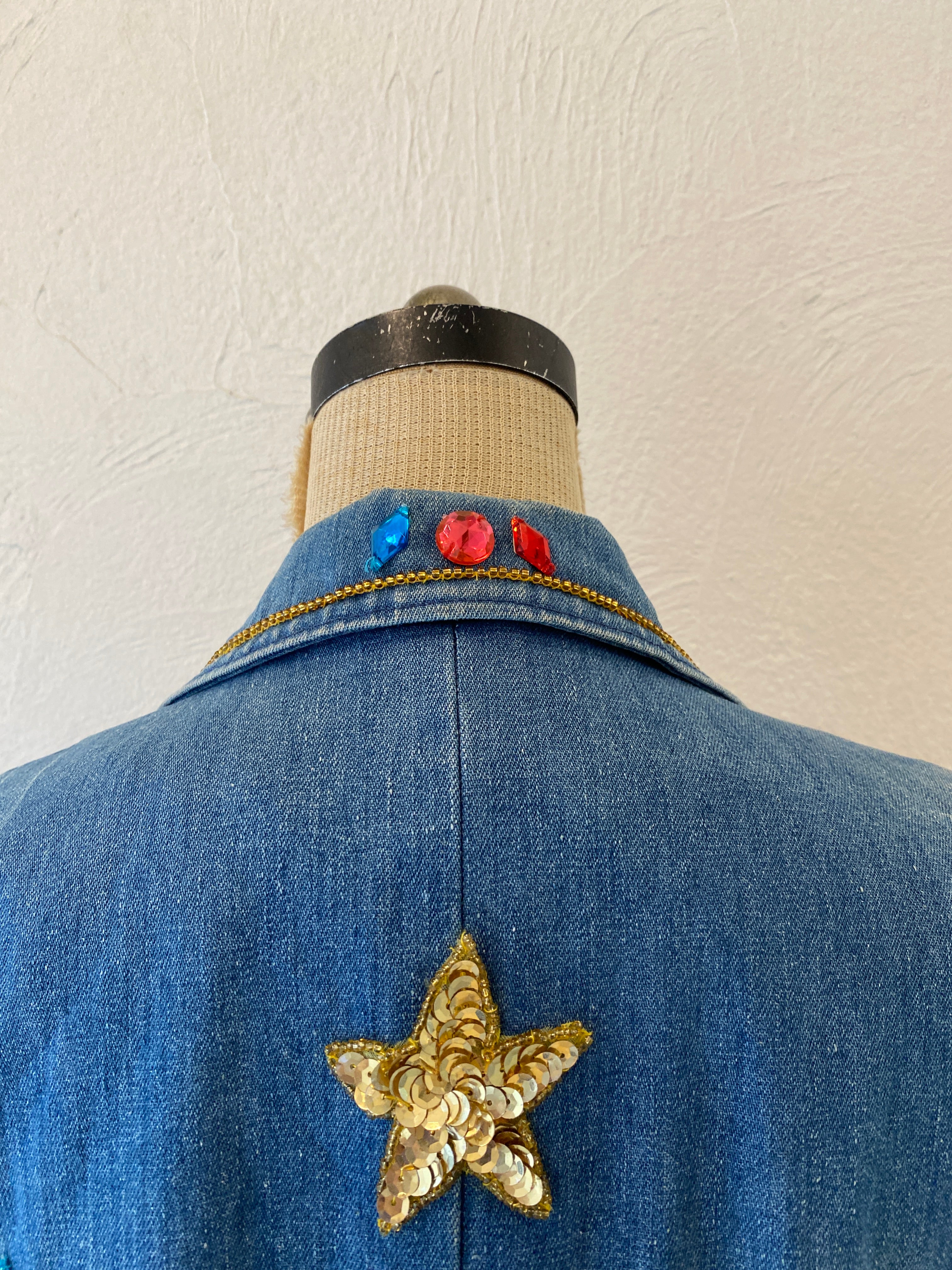 star spangle denim jacket