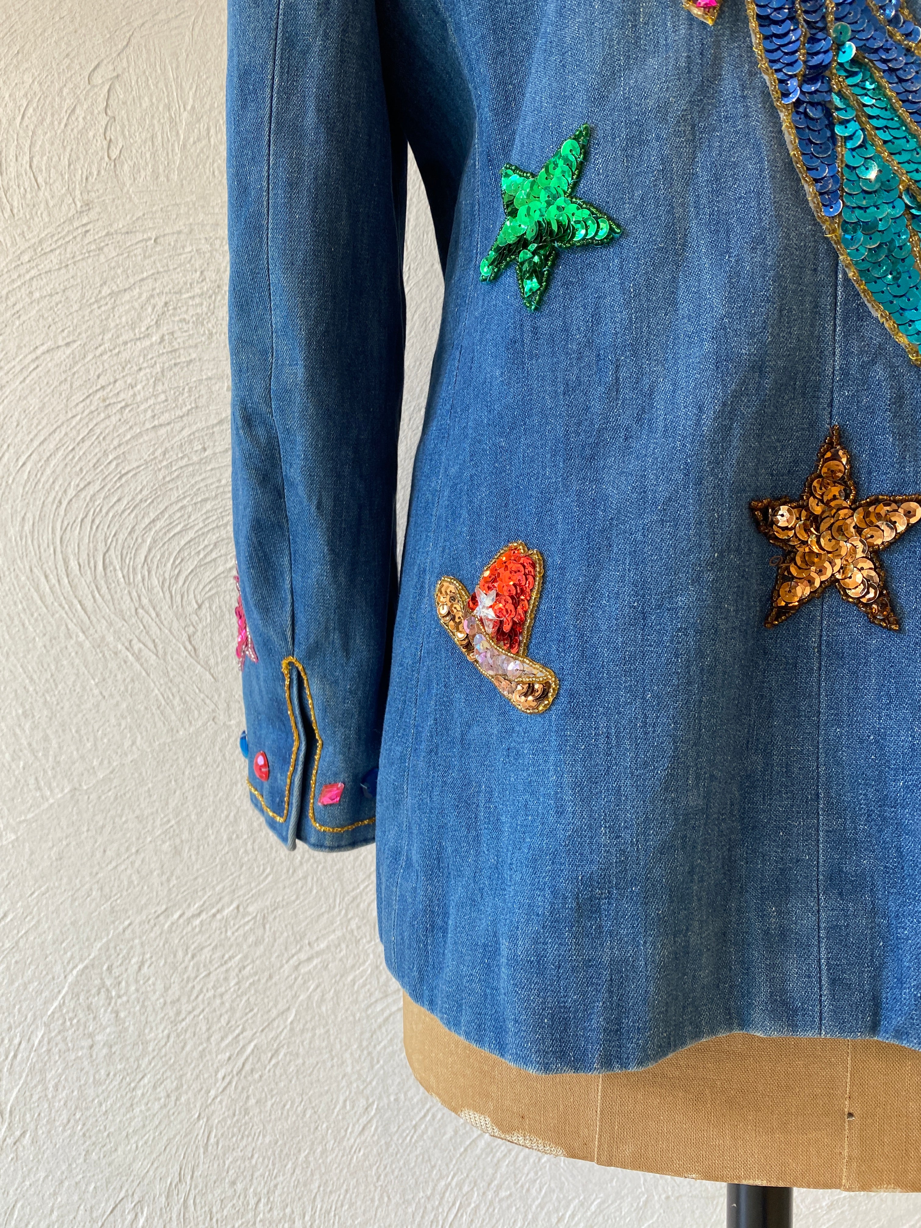 star spangle denim jacket