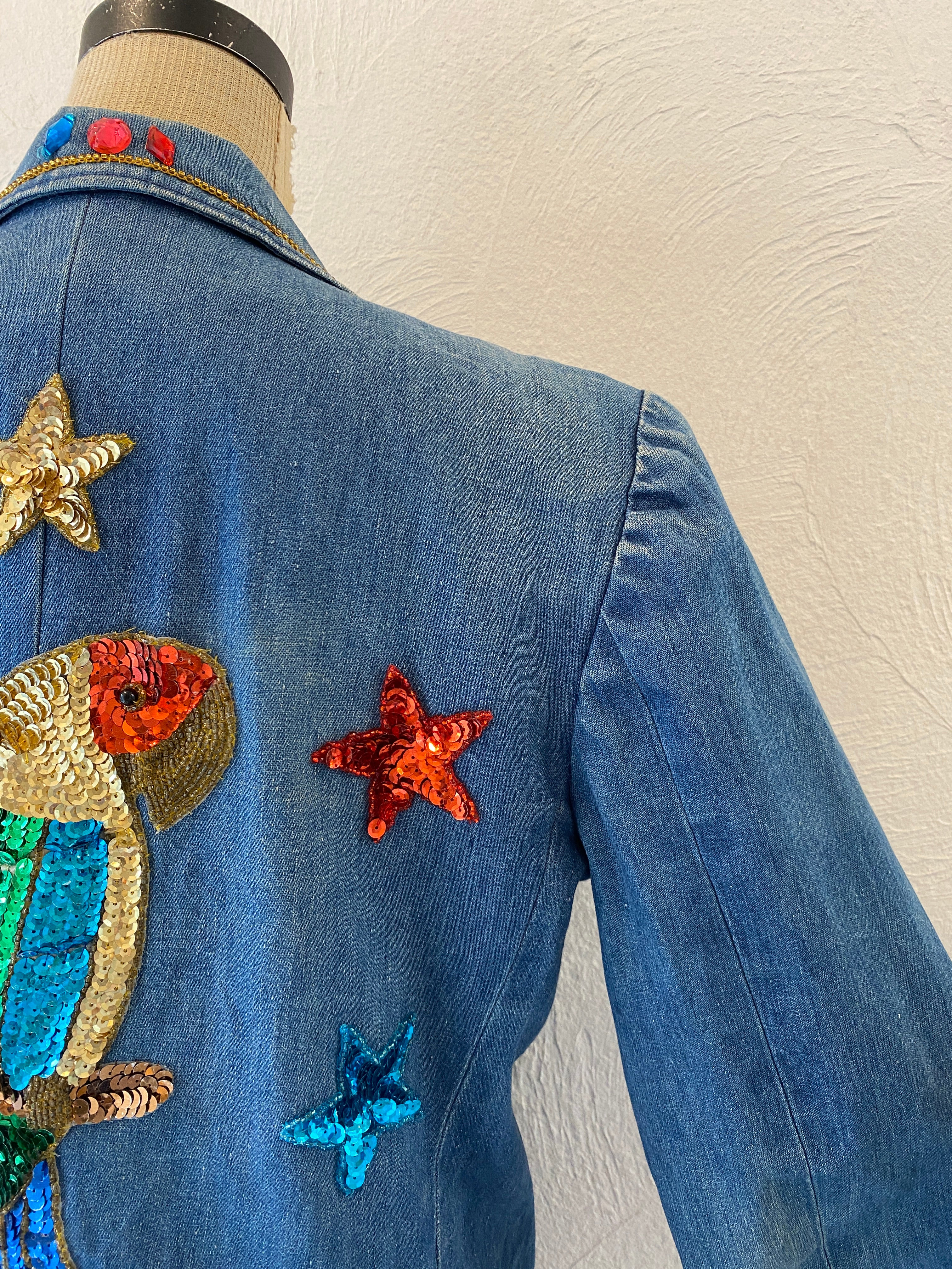star spangle denim jacket