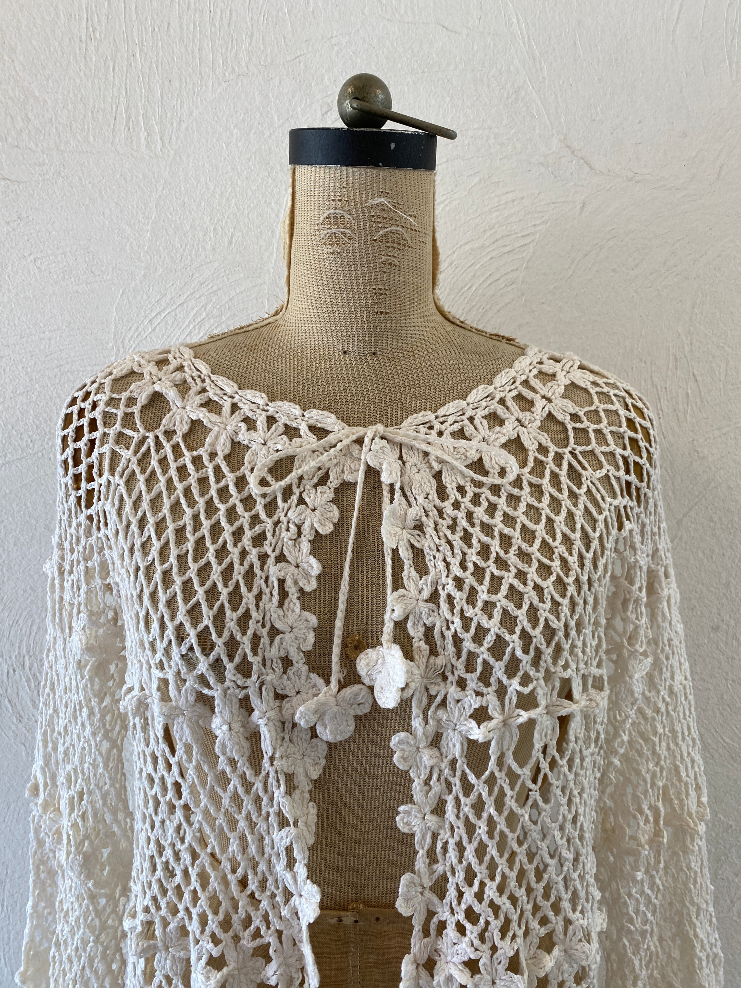 flower motif cardigan