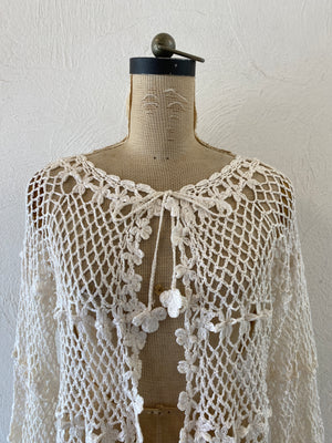 flower motif cardigan