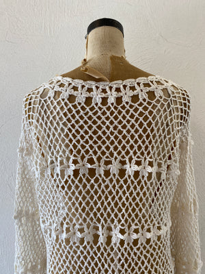 flower motif cardigan