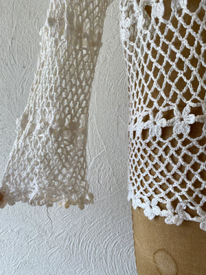 flower motif cardigan