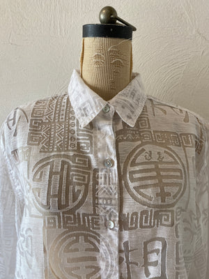china pattern through shirt