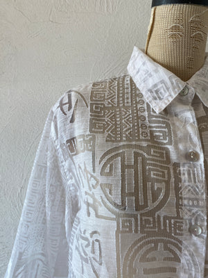 china pattern through shirt
