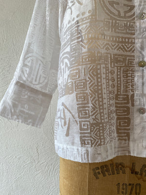 china pattern through shirt