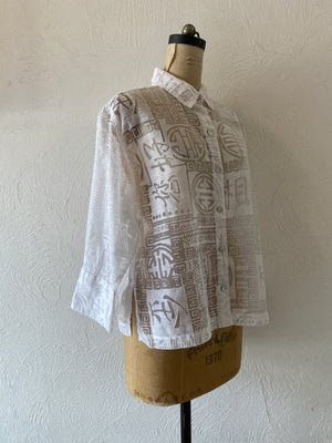 china pattern through shirt