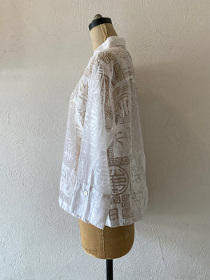 china pattern through shirt