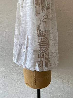china pattern through shirt