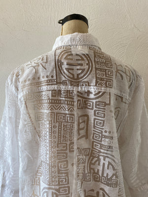 china pattern through shirt