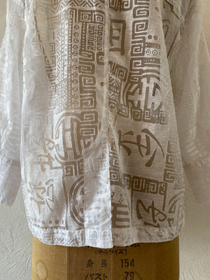 china pattern through shirt