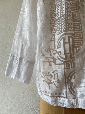 china pattern through shirt