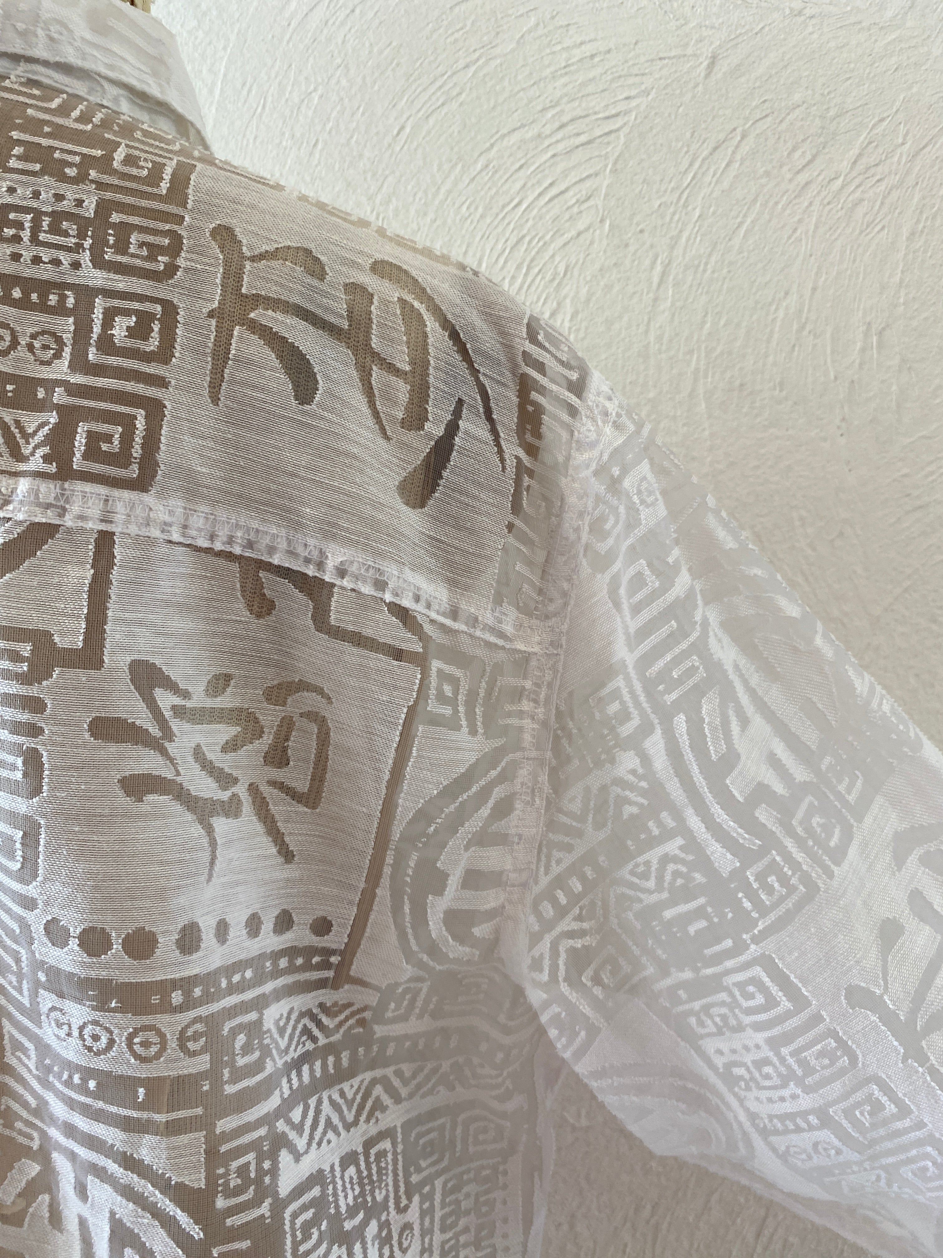 china pattern through shirt