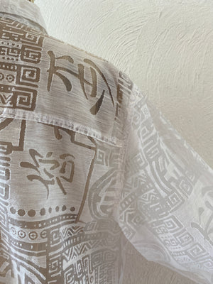 china pattern through shirt